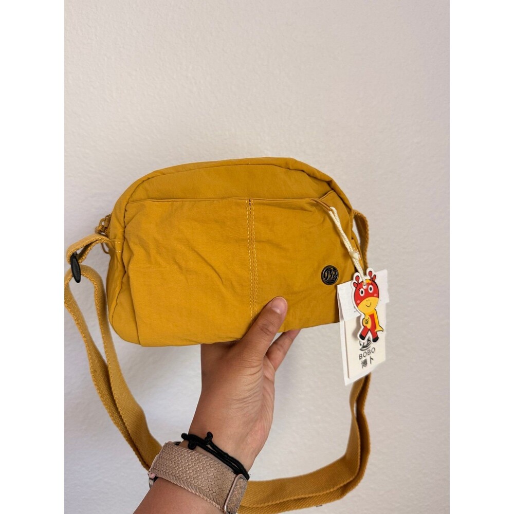 Ultra Lightweight Mini Crossbody Bag Cute Compact Multi-Zip Everyday Bag